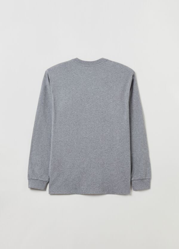 Ovs T-shirt A Maniche Lunghe In Cotone Bio