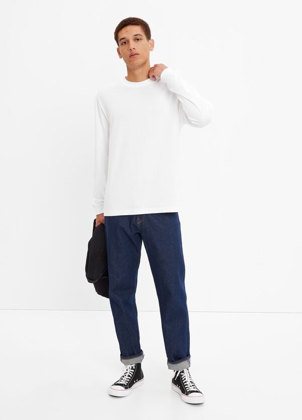Ovs T-shirt a maniche lunghe in cotone bio