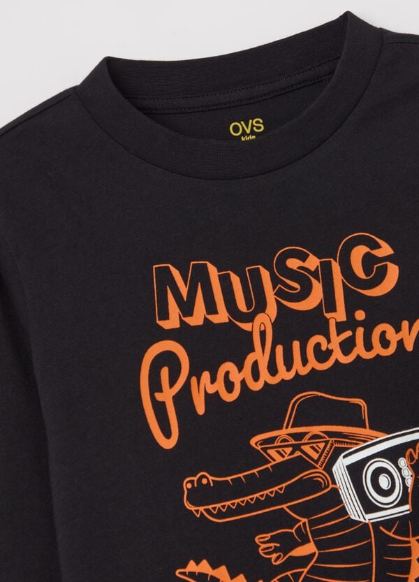 Ovs T-shirt A Maniche Lunghe In Cotone Con Stampa