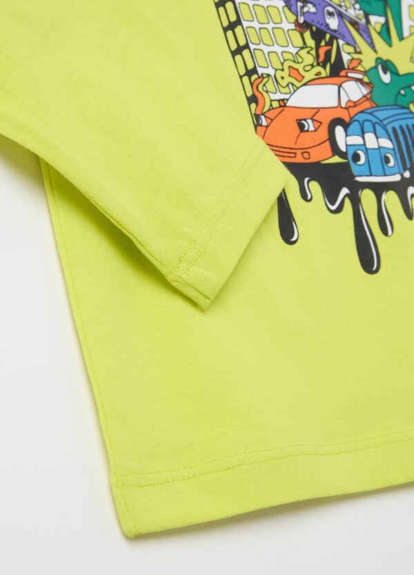 Ovs T-shirt A Maniche Lunghe In Cotone Con Stampa