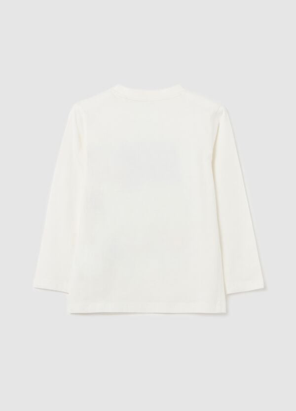 Ovs T-shirt A Maniche Lunghe In Cotone Con Stampa