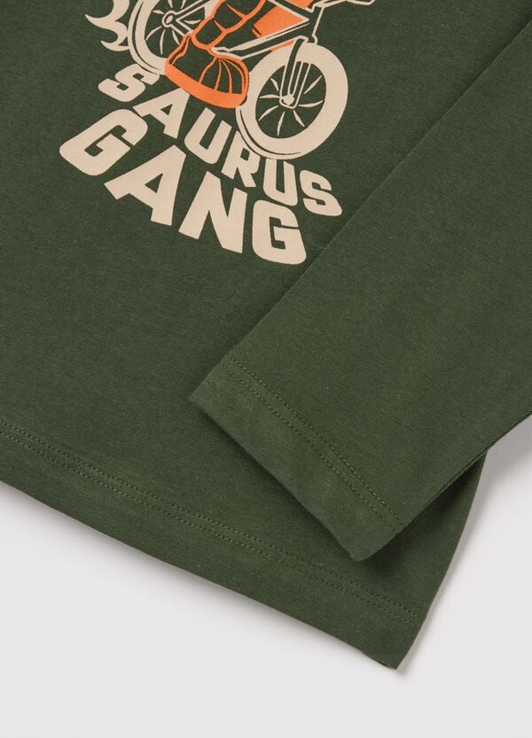 Ovs T-shirt A Maniche Lunghe In Cotone Con Stampa