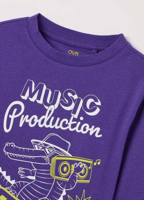 Ovs T-shirt A Maniche Lunghe In Cotone Con Stampa