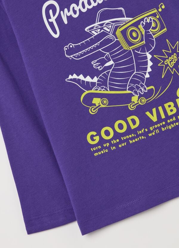 Ovs T-shirt A Maniche Lunghe In Cotone Con Stampa