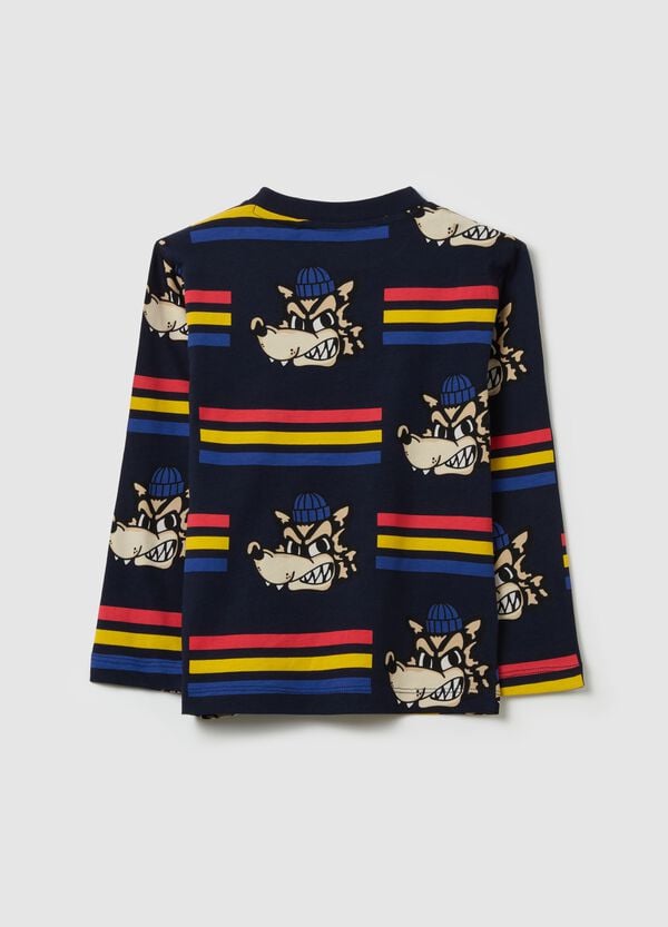 Ovs T-shirt A Maniche Lunghe In Cotone Con Stampa