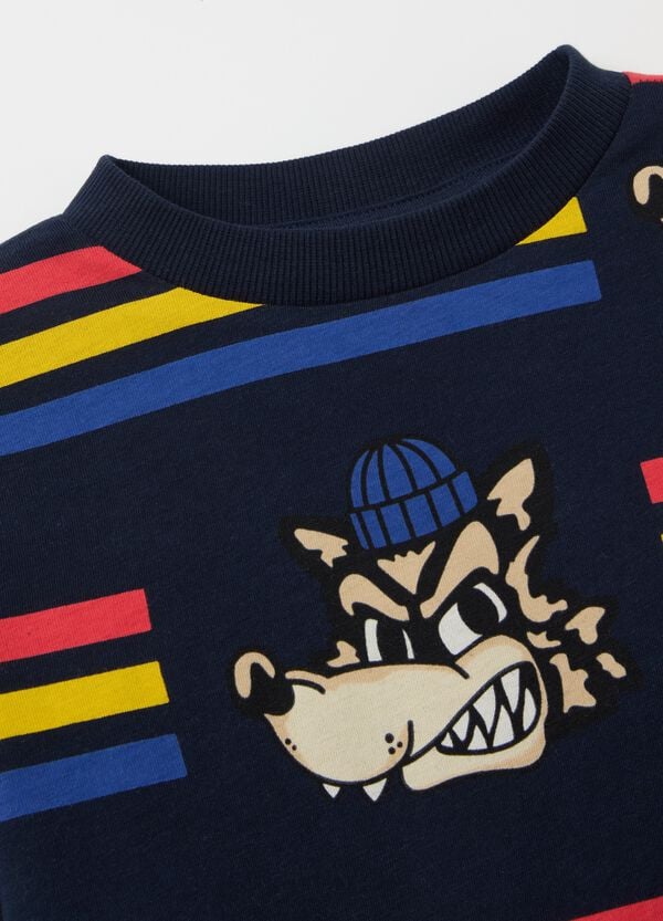 Ovs T-shirt A Maniche Lunghe In Cotone Con Stampa