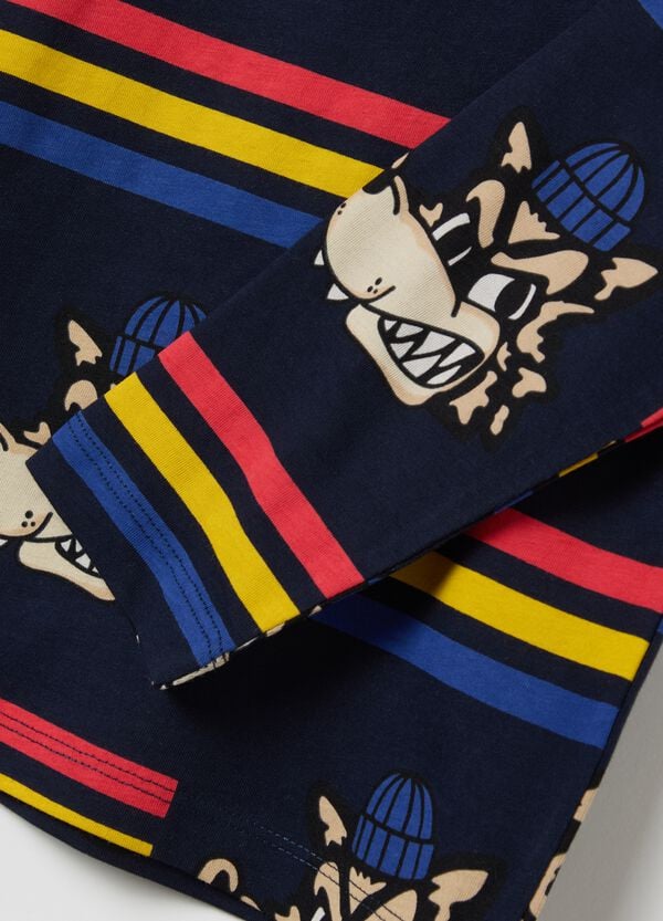 Ovs T-shirt A Maniche Lunghe In Cotone Con Stampa