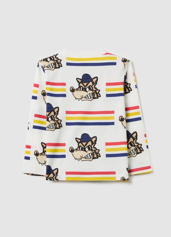 Ovs T-shirt A Maniche Lunghe In Cotone Con Stampa