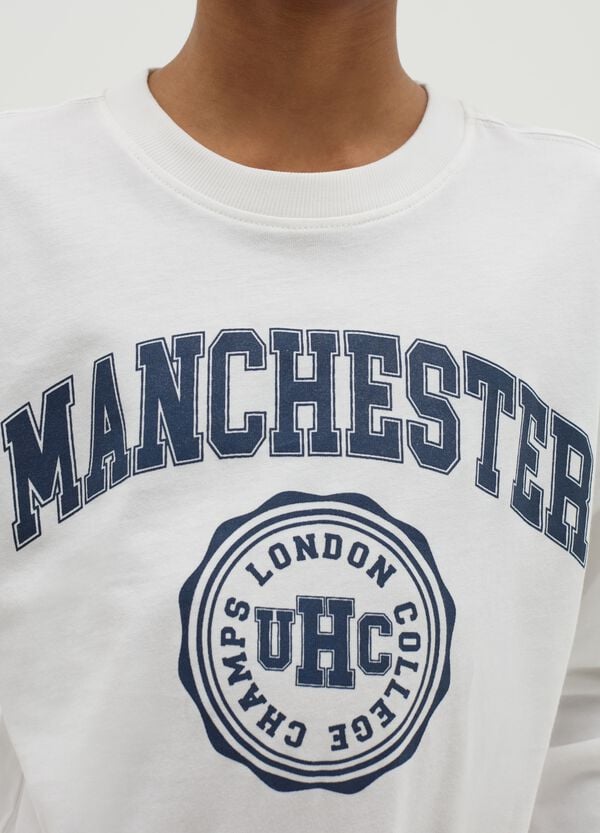 Ovs T-shirt A Maniche Lunghe In Cotone Con Stampa