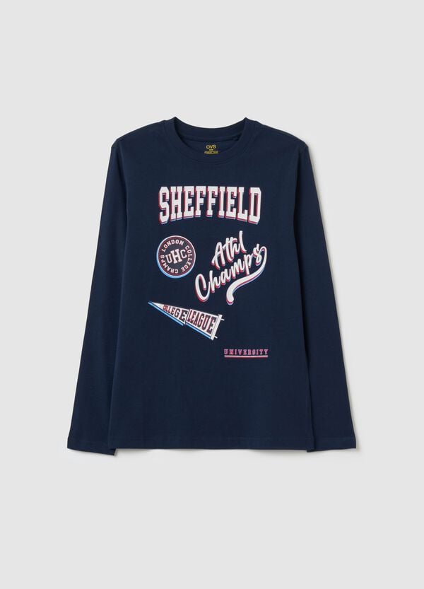 Ovs T-shirt A Maniche Lunghe In Cotone Con Stampa