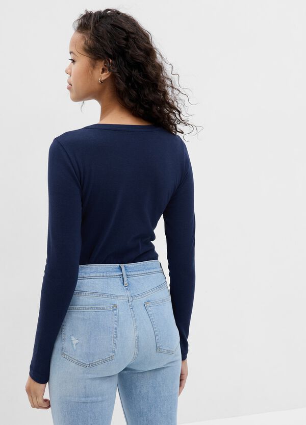 Ovs T-shirt A Maniche Lunghe In Cotone E Modal