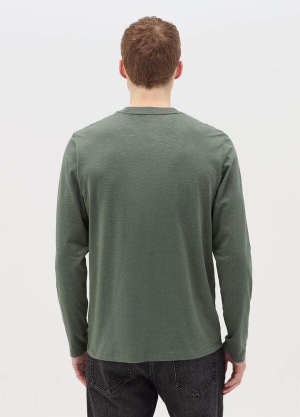 Ovs T-shirt A Maniche Lunghe In Cotone