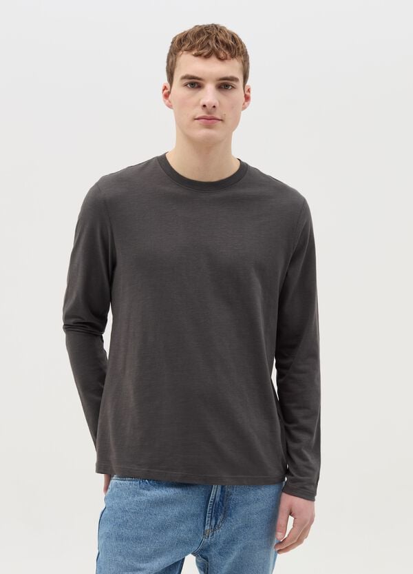 Ovs T-shirt a maniche lunghe in cotone