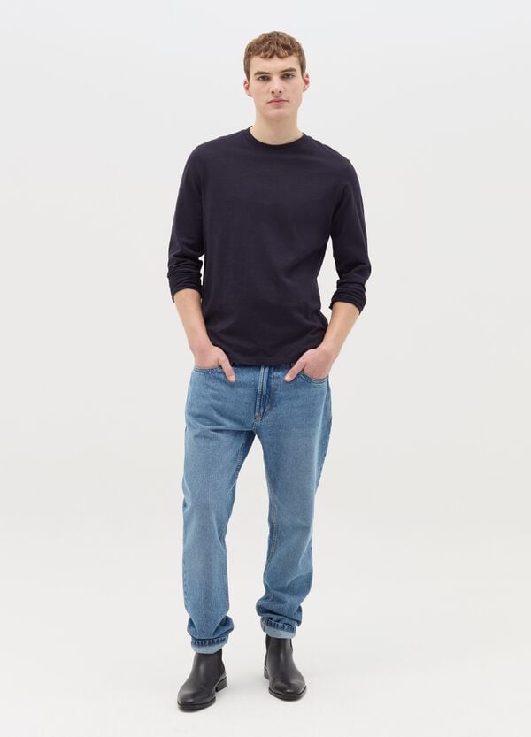 Ovs T-shirt A Maniche Lunghe In Cotone