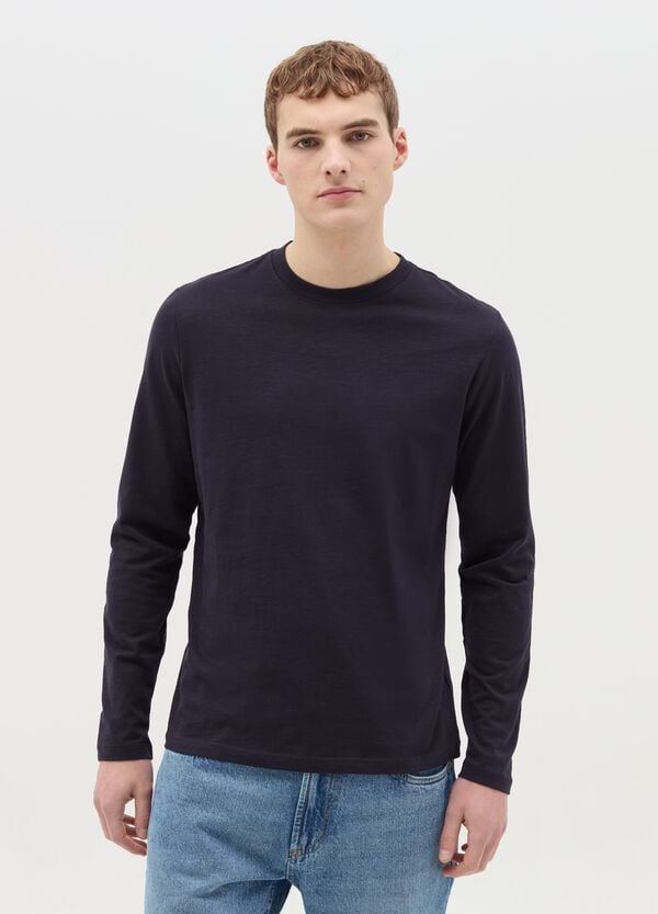 Ovs T-shirt a maniche lunghe in cotone