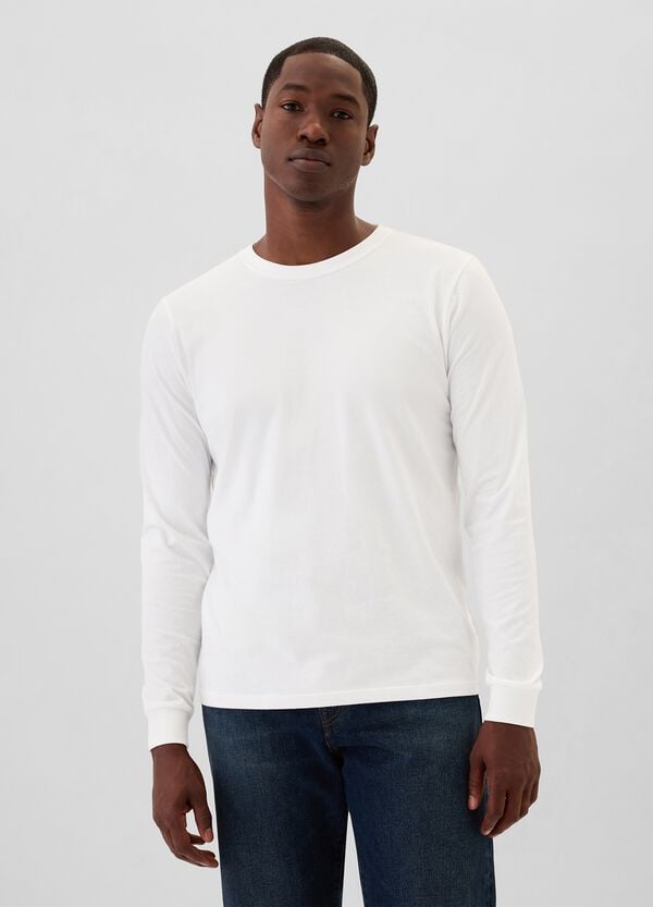 Ovs T-shirt a maniche lunghe in cotone