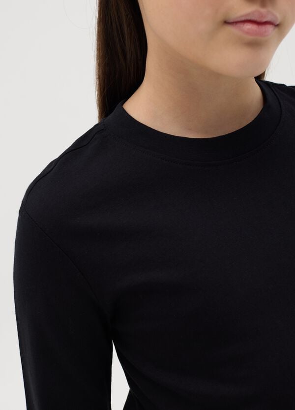 Ovs T-shirt A Maniche Lunghe In Cotone