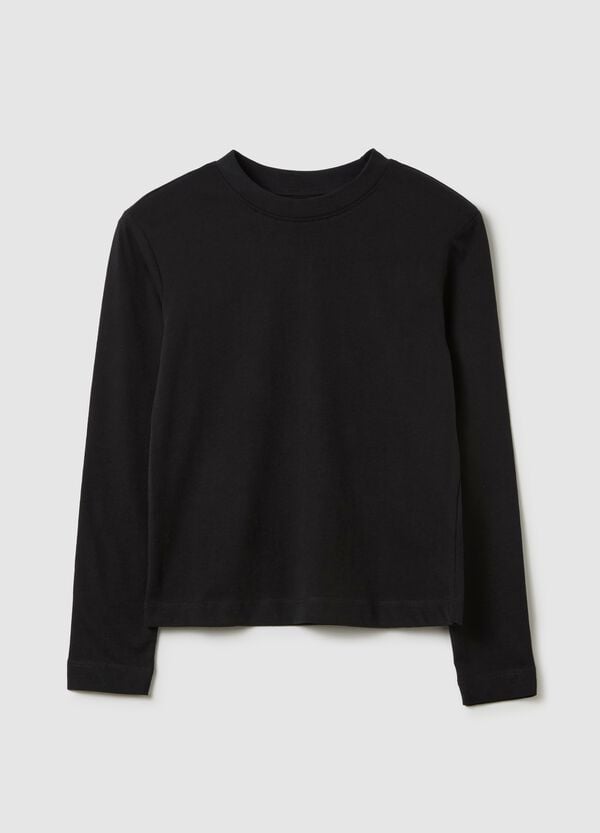 Ovs T-shirt A Maniche Lunghe In Cotone