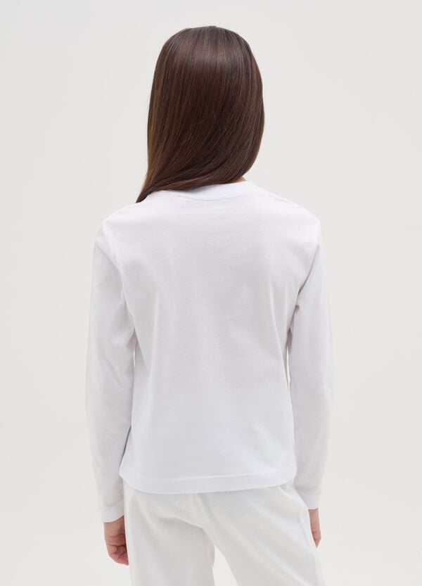 Ovs T-shirt A Maniche Lunghe In Cotone