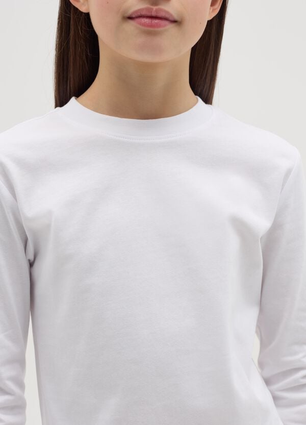 Ovs T-shirt A Maniche Lunghe In Cotone