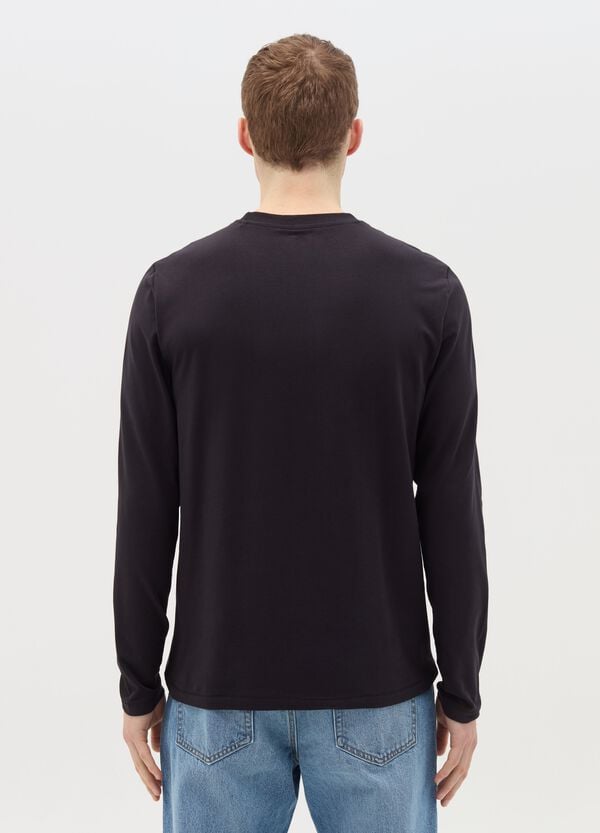 Ovs T-shirt A Maniche Lunghe In Cotone Stretch