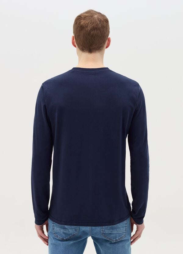 Ovs T-shirt A Maniche Lunghe In Cotone Stretch