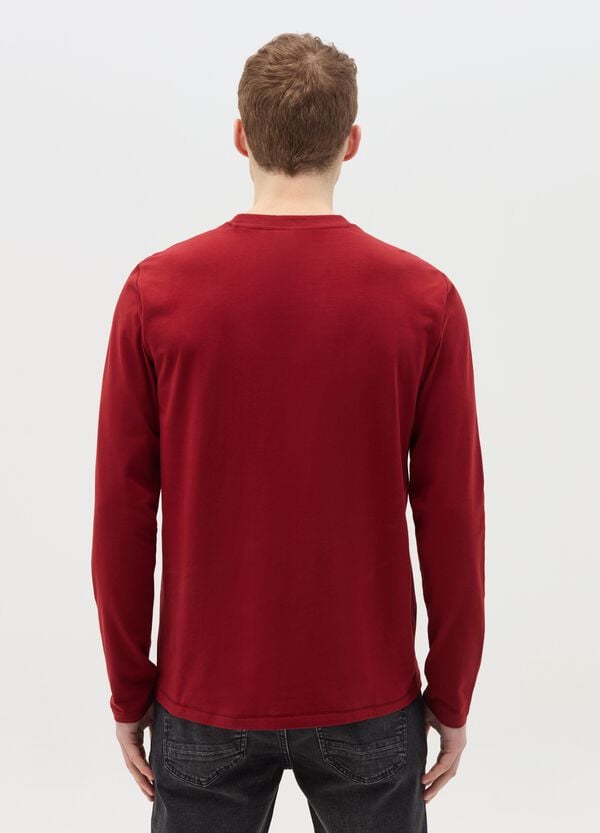 Ovs T-shirt A Maniche Lunghe In Cotone Stretch