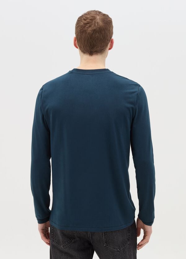 Ovs T-shirt A Maniche Lunghe In Cotone Stretch