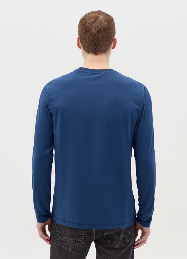 Ovs T-shirt A Maniche Lunghe In Cotone Stretch