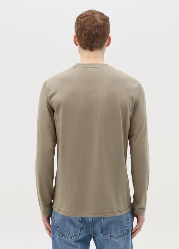 Ovs T-shirt A Maniche Lunghe In Cotone Stretch