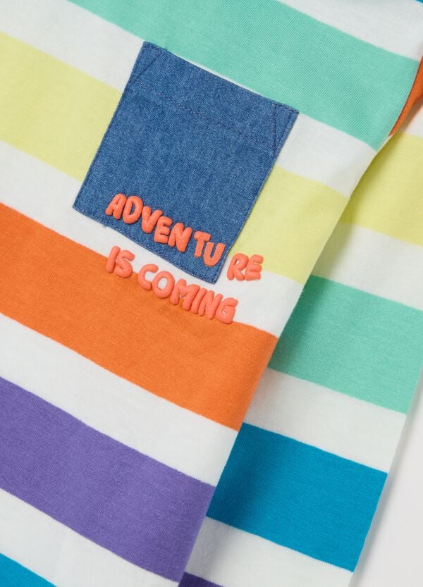 Ovs T-shirt A Maniche Lunghe In Fantasia A Righe
