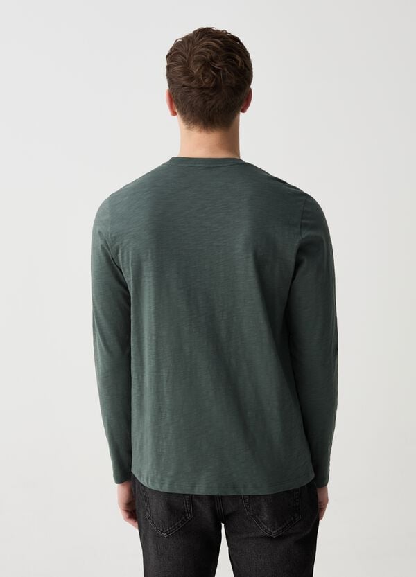 Ovs T-shirt A Maniche Lunghe In Slub Jersey