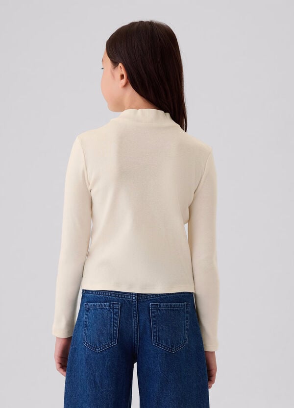 Ovs T-shirt A Maniche Lunghe Mock Neck