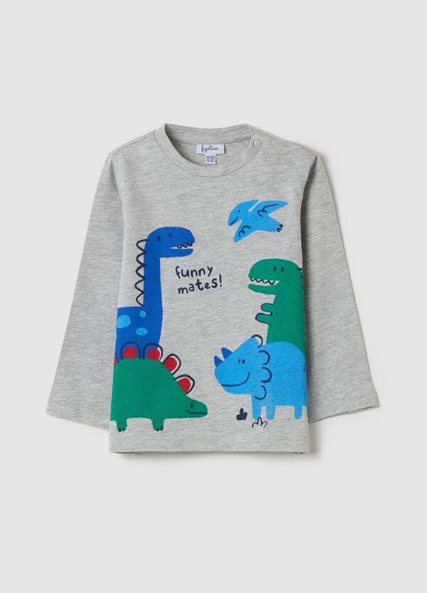 Ovs T-shirt a maniche lunghe stampa dinosauri