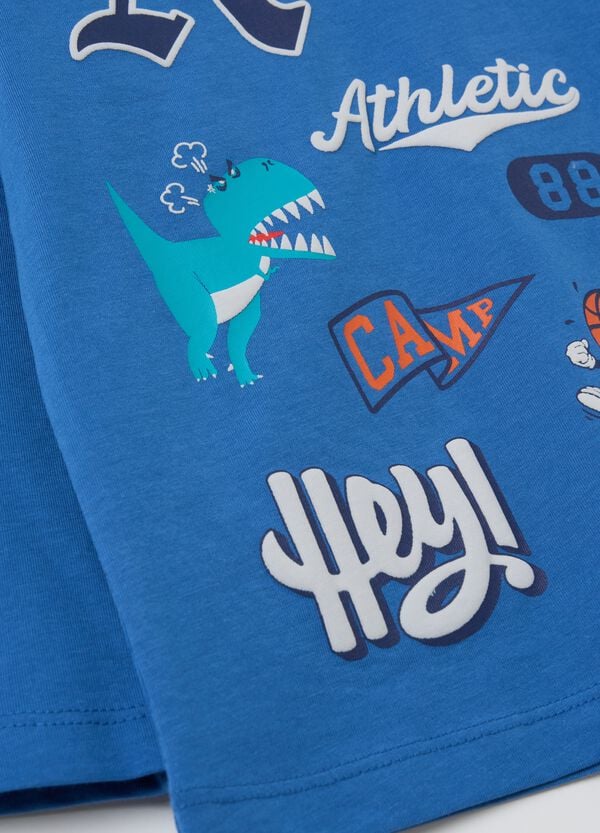 Ovs T-shirt A Maniche Lunghe Stampa Dinosauro