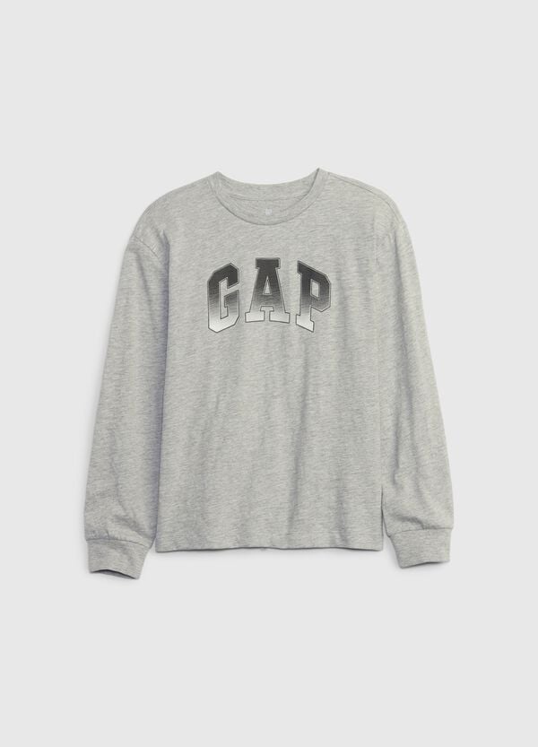 Ovs T-shirt a maniche lunghe stampa logo degrade