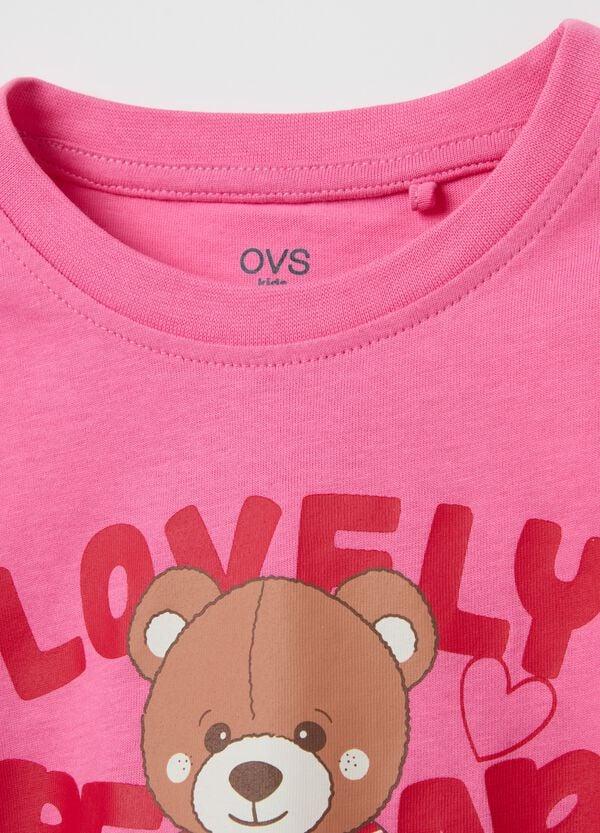 Ovs T-shirt A Maniche Lunghe Stampa "Lovely Bear"