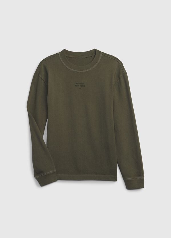 Ovs T-shirt a maniche lunghe stampa mini logo