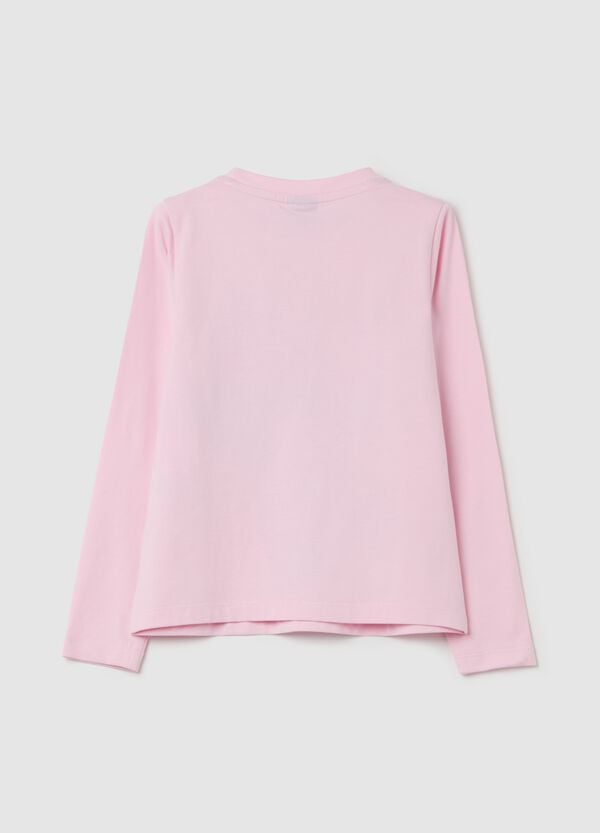 Ovs T-shirt A Maniche Lunghe Stampa Stitch