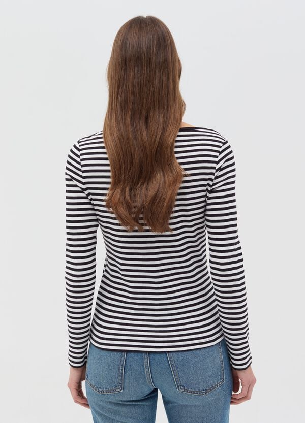 Ovs T-shirt A Righe Con Maniche Lunghe