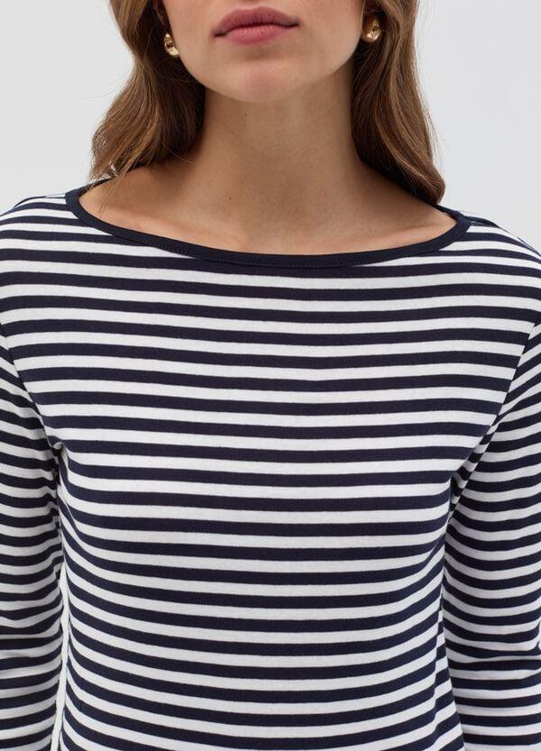 Ovs T-shirt A Righe Con Maniche Lunghe