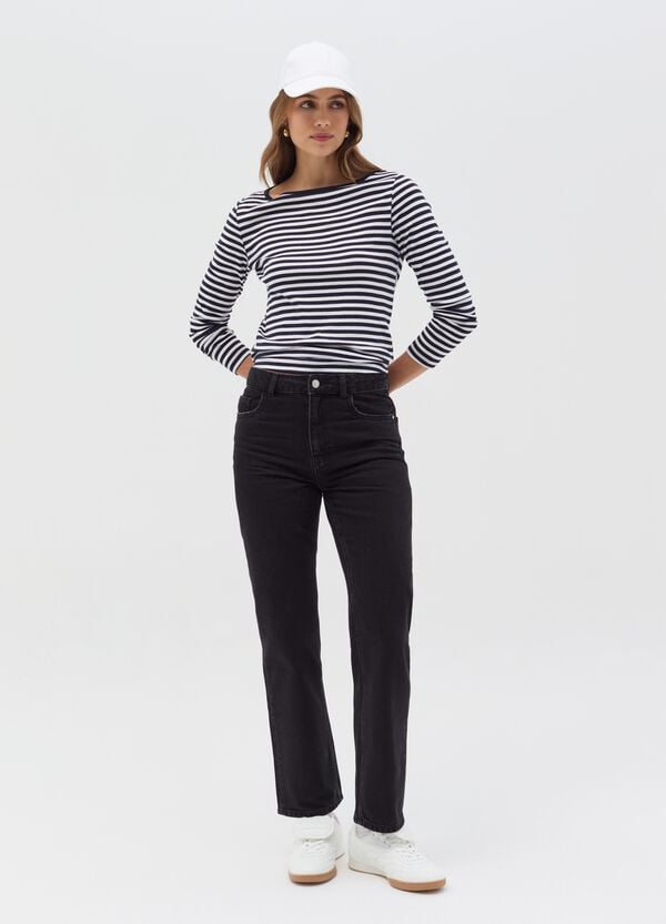 Ovs T-shirt a righe con maniche lunghe