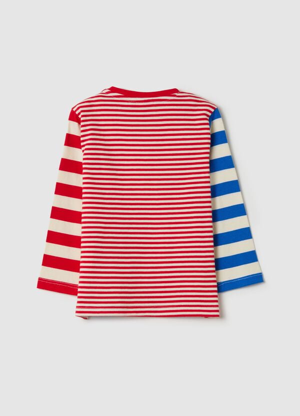 Ovs T-shirt A Righe Con Maniche Lunghe