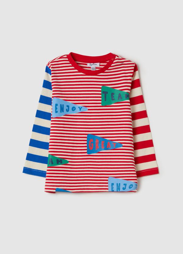 Ovs T-shirt a righe con maniche lunghe