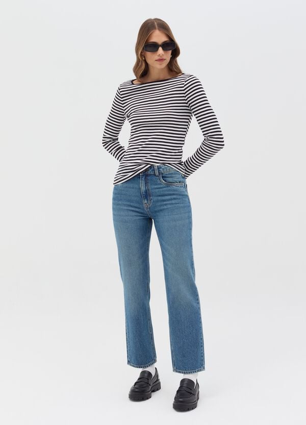 Ovs T-shirt a righe con maniche lunghe