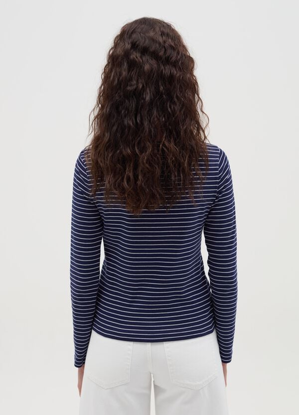 Ovs T-shirt A Righe Con Scollo A Barca