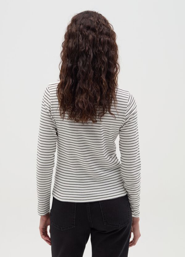 Ovs T-shirt A Righe Con Scollo A Barca