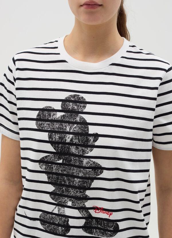 Ovs T-shirt A Righe Con Stampa Topolino