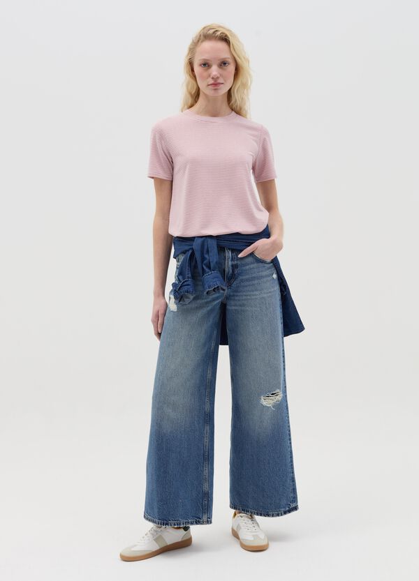 Ovs T-shirt A Righe Orizzontali Con Lurex