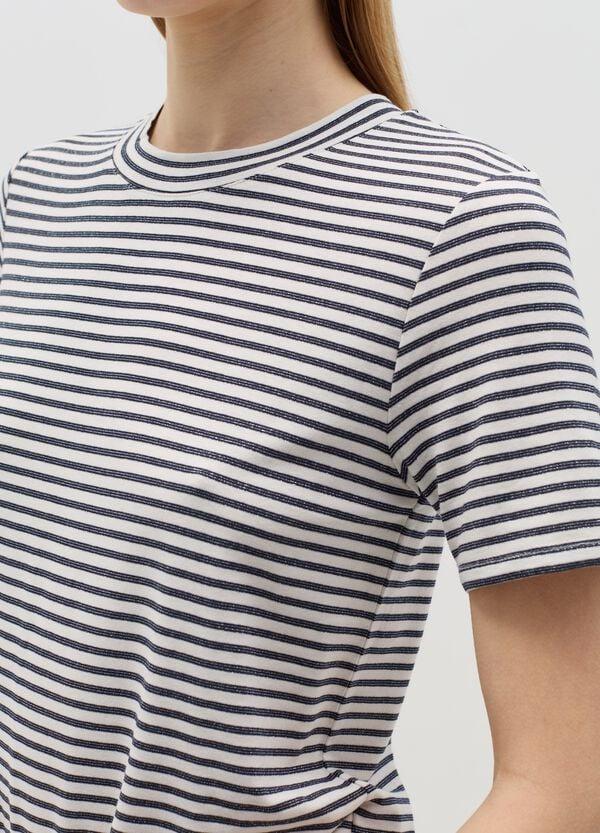 Ovs T-shirt A Righe Orizzontali Con Lurex
